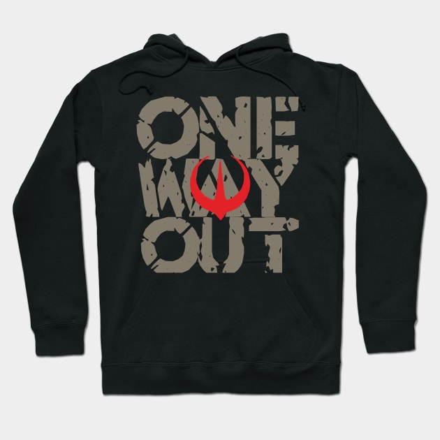 One Way Out Hoodie by Heaze Tees